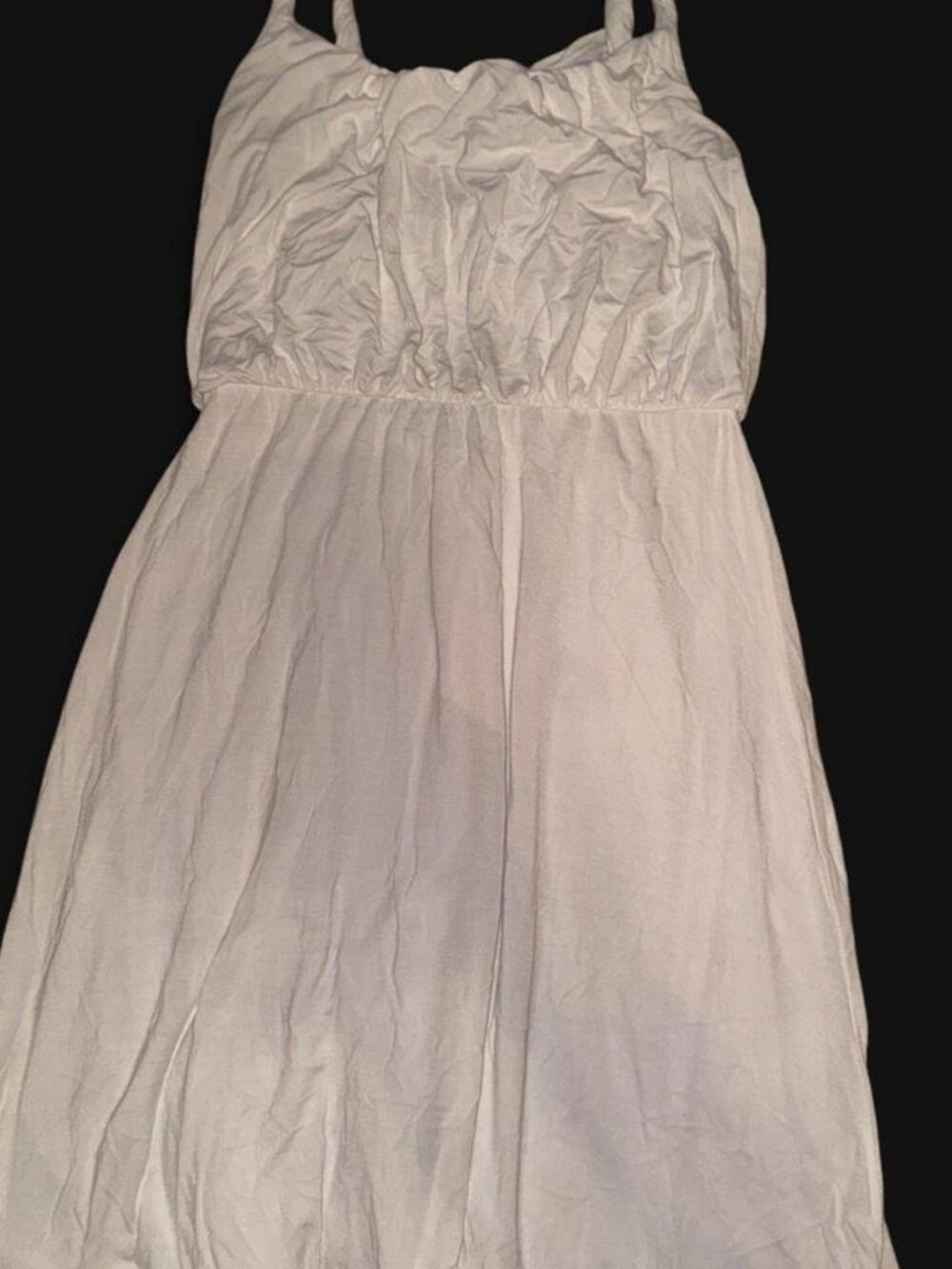 Loft flowy white dress
